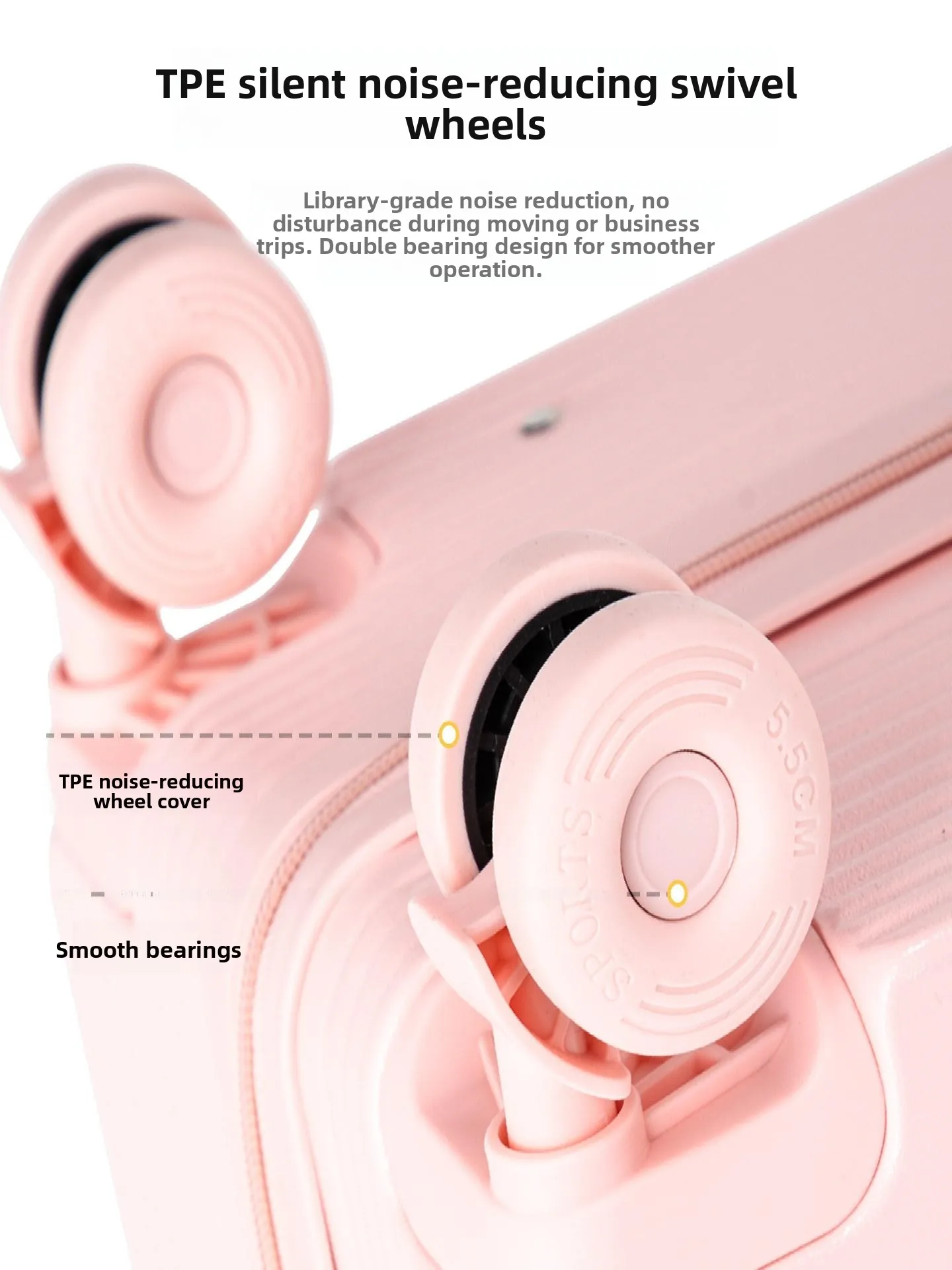 Women's Lightweight Large Capacity Travel Suitcase New 2026 Wide Pull Rod Bag  Sweet Style Handbag with Tsa Password Lock