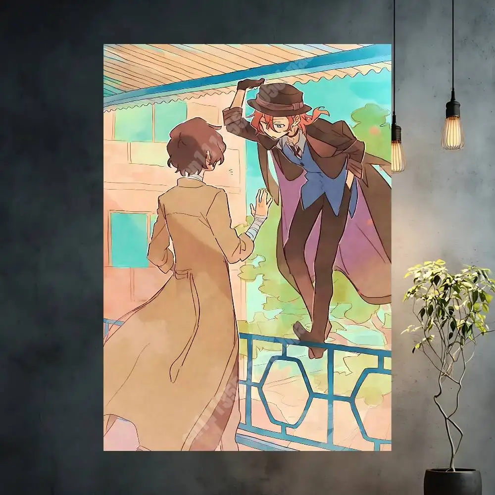 Dazai Osamu B-Bungo S-Stray Dogs Aesthetic Poster HD Gallery Prints Home Wall Art Creative Gift