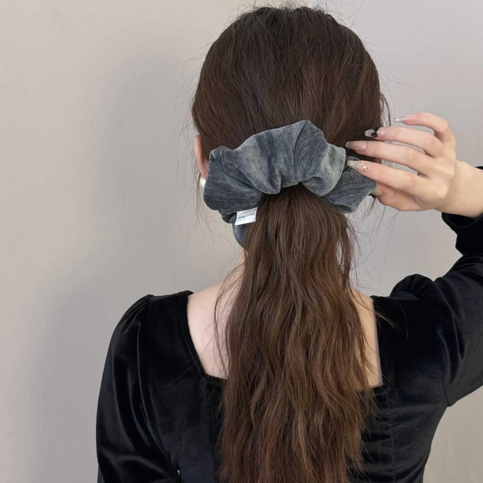 Large hair elastic rubber band for women girl scrunchie tie korean accessories popular fashion makeup new in kpop adults vintage