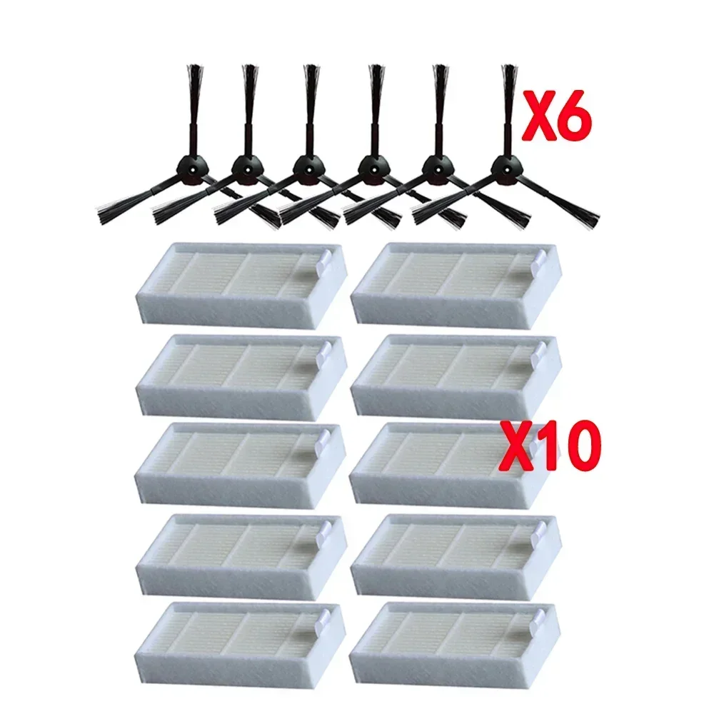 Primary Dust Filter Side Brush Efficient Hepa Filter for Ilife V5 V5s V3 V3s V5pro V50 V55 X5 V5s Pro Robot Vacuum Cleaner Parts