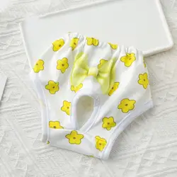 Pet Menstrual Pants Absorbent Dog Diapers Prevent Mess Cartoon Patterned Breathable Underwear Princess Pet Panties Dog Clothes