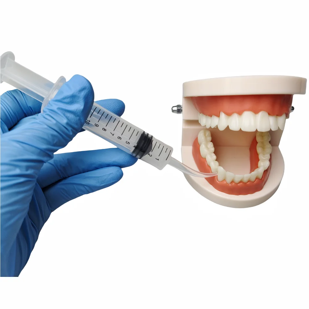 

JUMTOP 5 шт. шприц для ирригации зубов-зайн с изогнутым наконечником для промывки зубов, инъекций оттисков и ухода за полостью рта