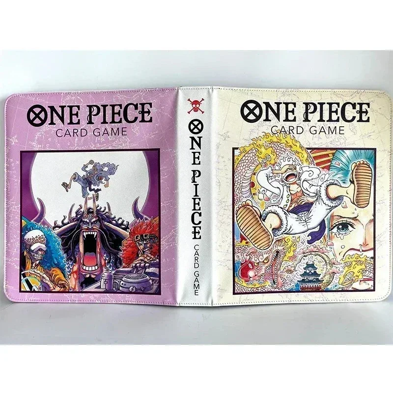 One Piece OPCG Card Book Binder Zipper Bronzing Style Nika Luffy