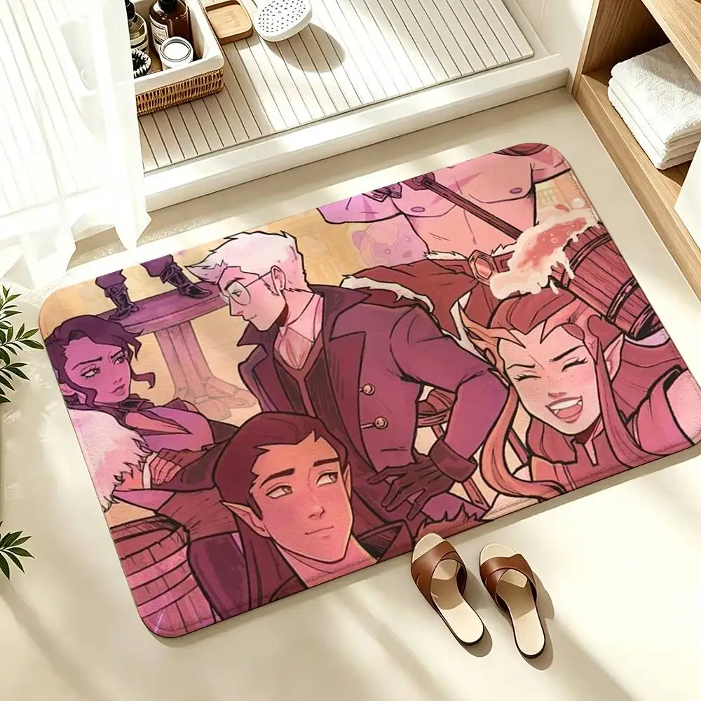 COOL T-The Legend of Vox Machina  Soft Absorbent Decorative Floor Mat for Bathroom Entryway Living Room