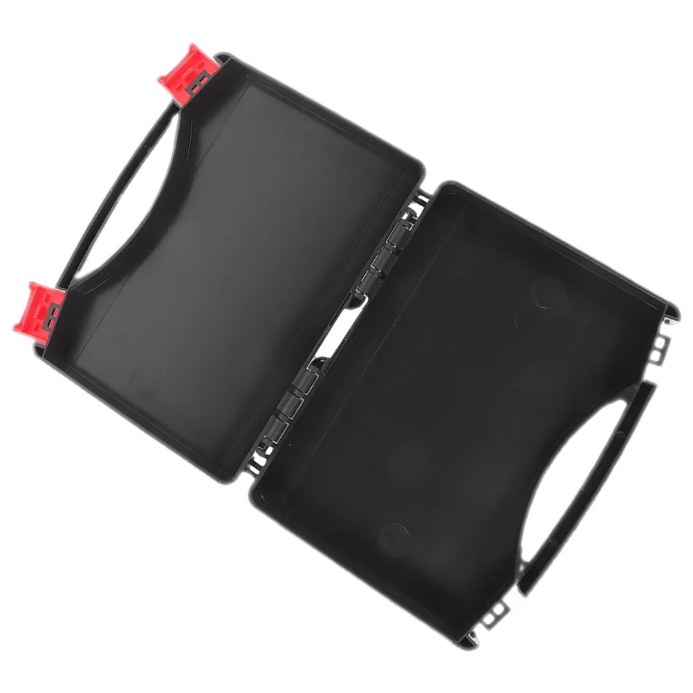 

Heavy Duty Plastic Tool Box with Handle Large Storage Capacity Portable Tool Case for Electrician Mechanic Travel Use