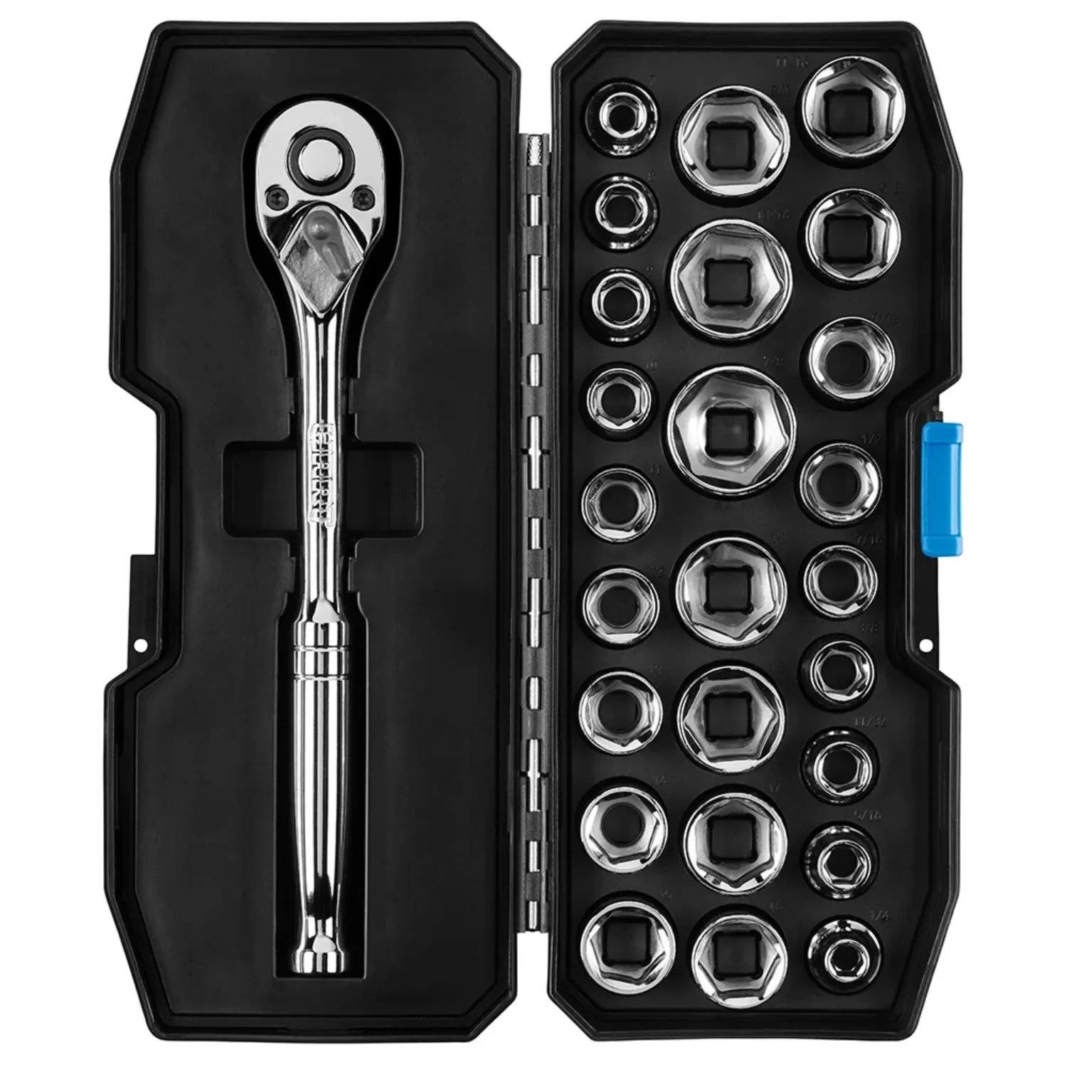 

NEW 26-Piece 3/8-inch Mechanics Tool Set, Chrome Finish