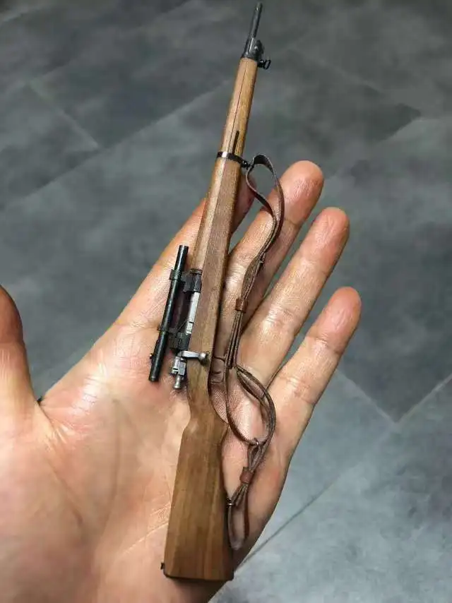 Rifle Springfield M1903 del ejército de EE. UU. hecho a mano de la Segunda Guerra Mundial, escala 1/6, Metal, madera, hecho a mano, desmontable para figura de acción de 12 ", regalo para hombres y niños