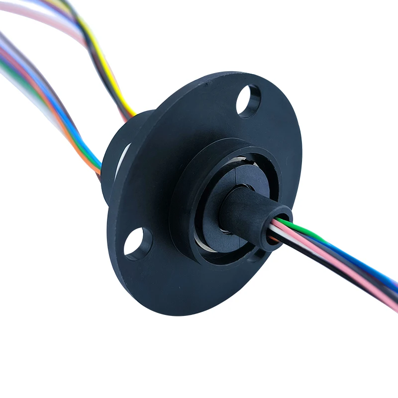 WX22-12PS Small Electric Slip Ring Rotating Non-Winding Conductive Ring OD22mm 12-Way 2A Electric Slip Ring