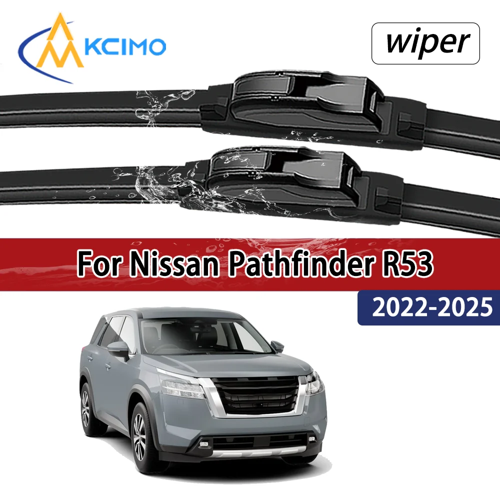 

For Nissan Pathfinder R53 2022-2025 2023 Compatible Durable Silent Front Wiper Blades Car Windscreen Auto Window Accessories