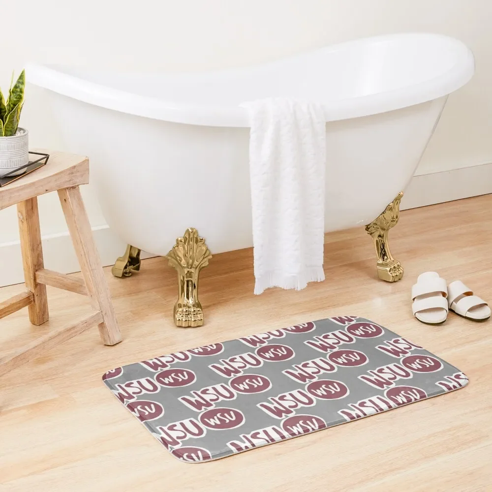 

WSU Pattern Bath Mat Bathroom Accessories Sets Hallways DoorFor Entrance Door Mat