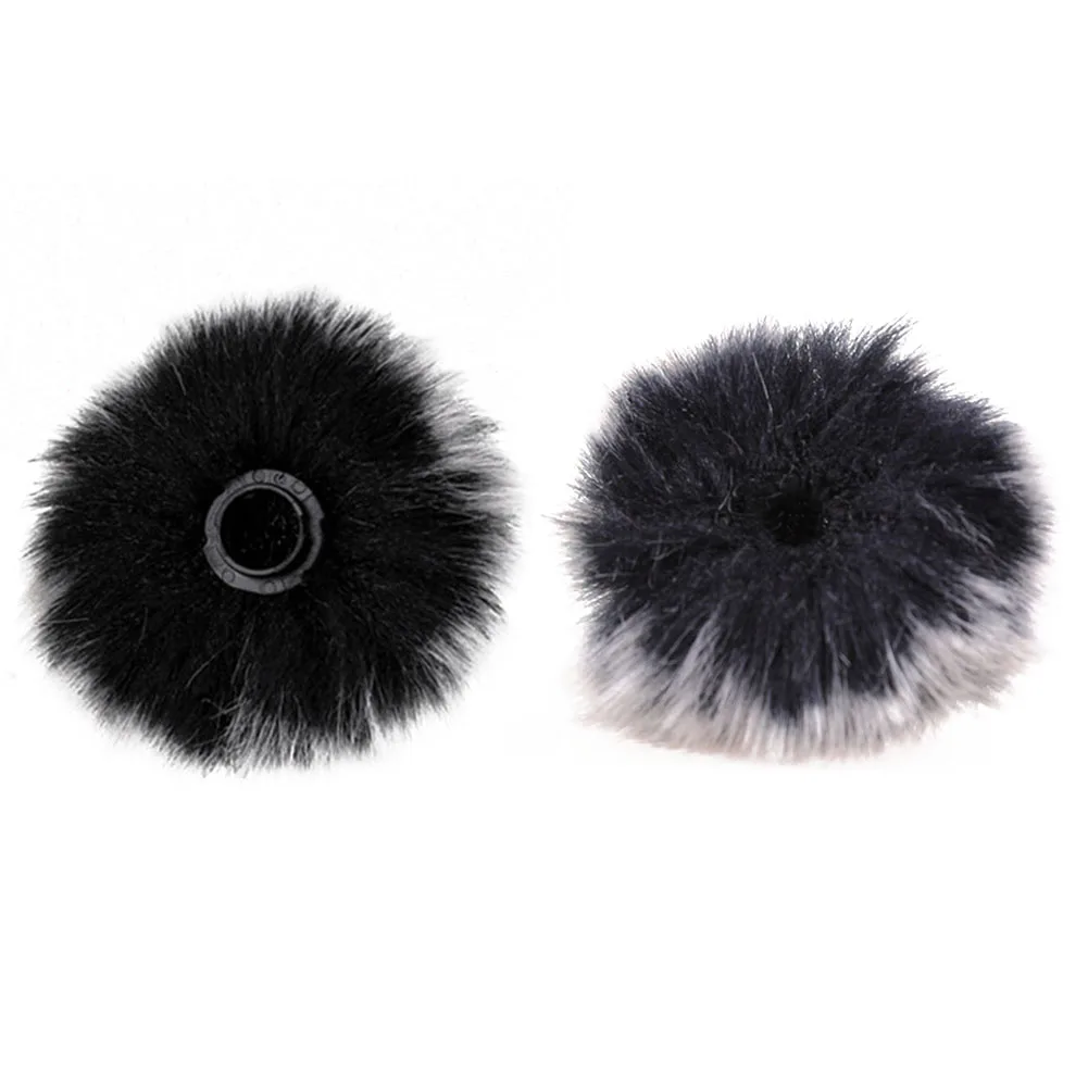 Universal Lapel Mic Furry Windscreen Fur Windshield Wind Muff Soft Comfortable Lapel Lavalier Microphones Cover