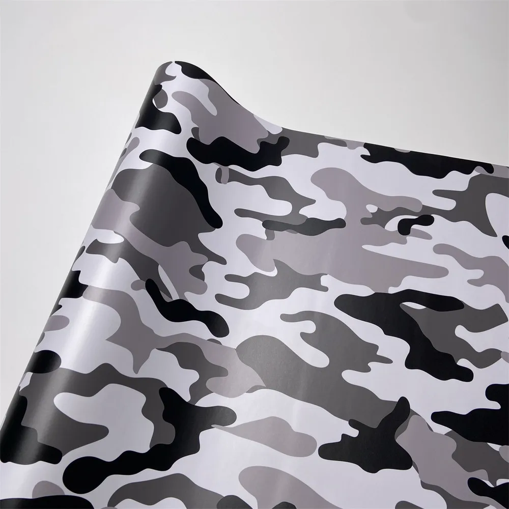 

Камуфляжная белая самоклеящаяся наклейка на автомобиль, снежный камуфляжный узор, отделка окна автомобиля, консоль, компьютерный скутер, авто декоративные наклейки