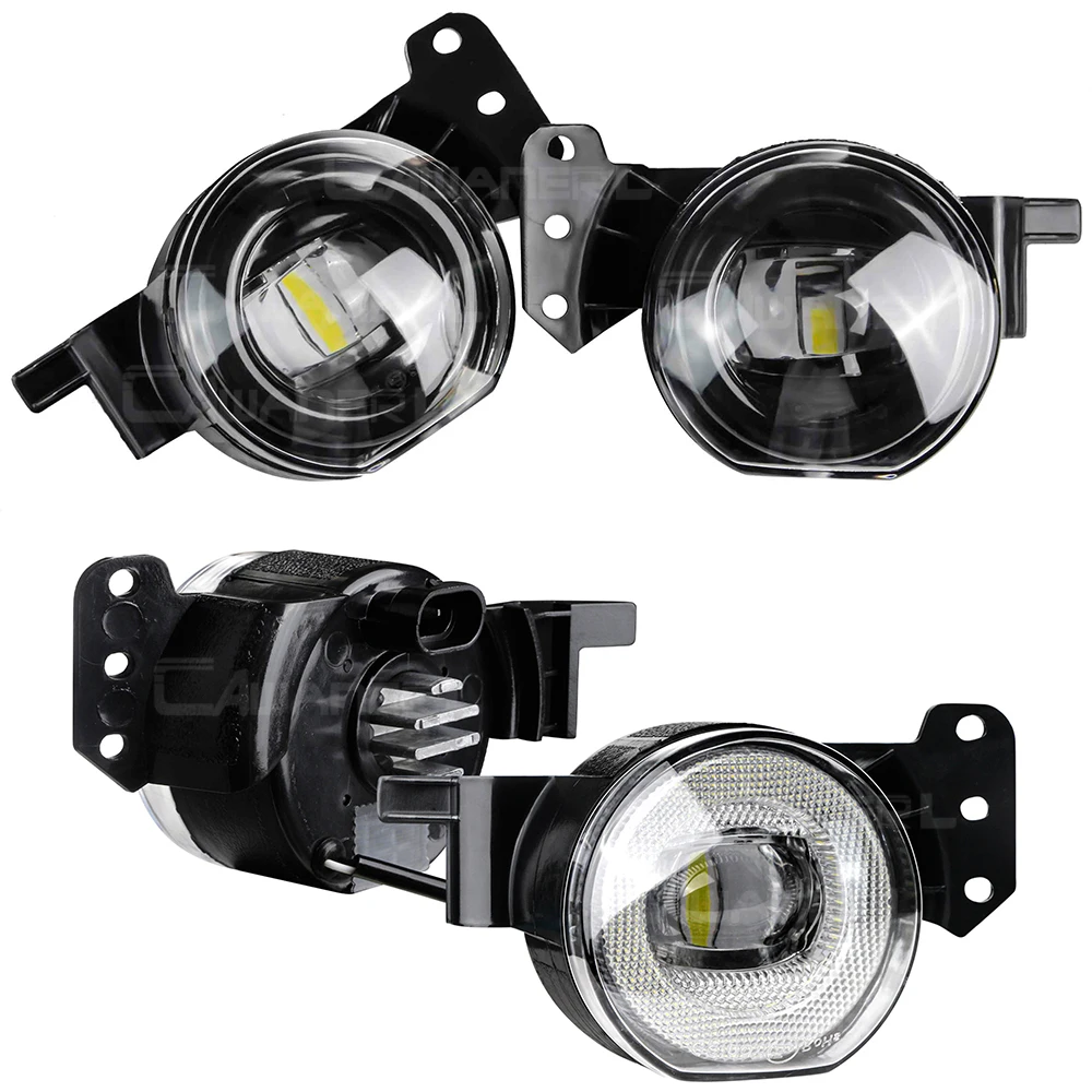 Luz LED antiniebla para coche, lámpara de circulación diurna Canbus, Ojo de Ángel, DRL, para BMW E46, E60, E63, E90, 525i, 530i, 545i, 550i, 323i,