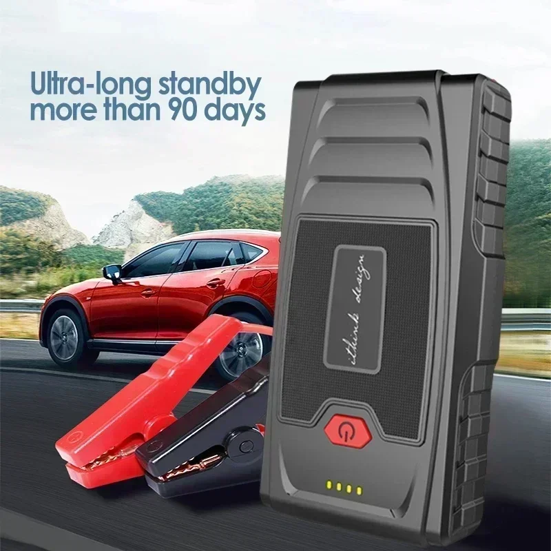 Catu daya darurat mobil 12 v98000 mAh baterai cadangan daya seluler kapasitas besar untuk pengapian kereta