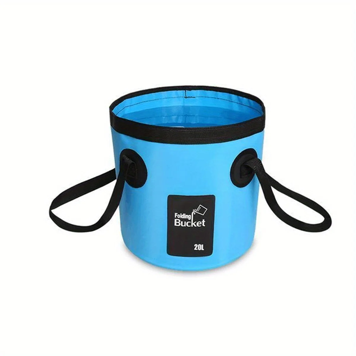 Portable folding water bucket; folding water storage container; used for travel, camping, fishing, washing, car washing view 6
