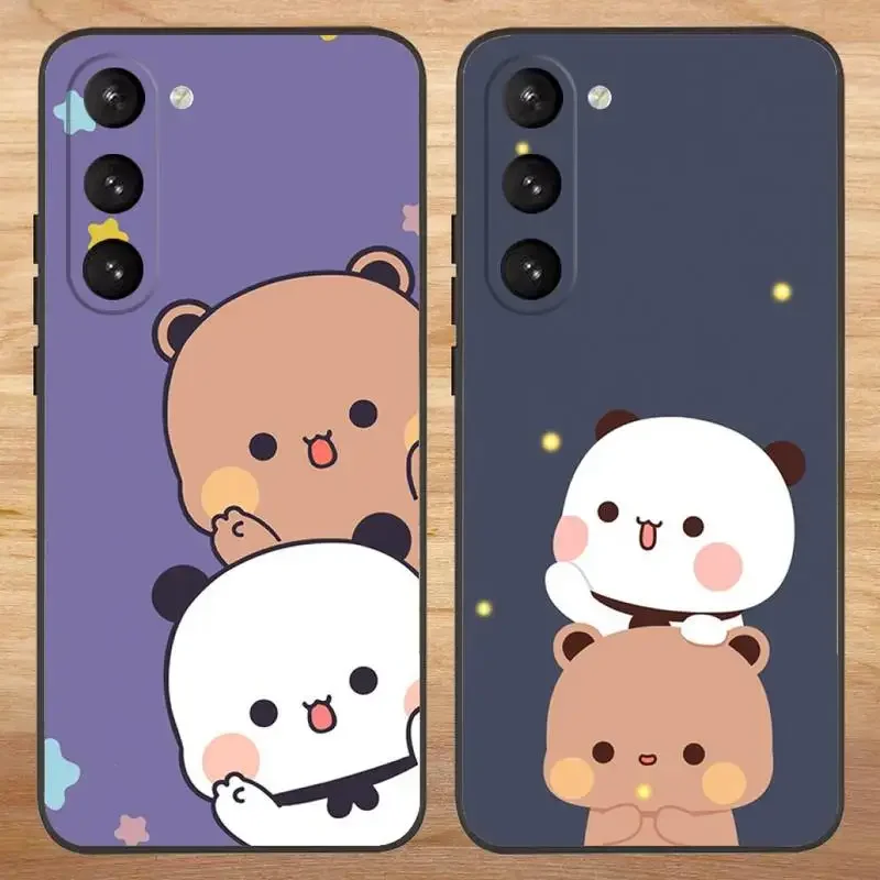 

Cute Cartoon BUBU DUDU Phone Case For Samsung S23,23,22,30,21,10,9,Note20 Ultra,Lite,Ultra,5G,Plus,FE,Black Soft Case