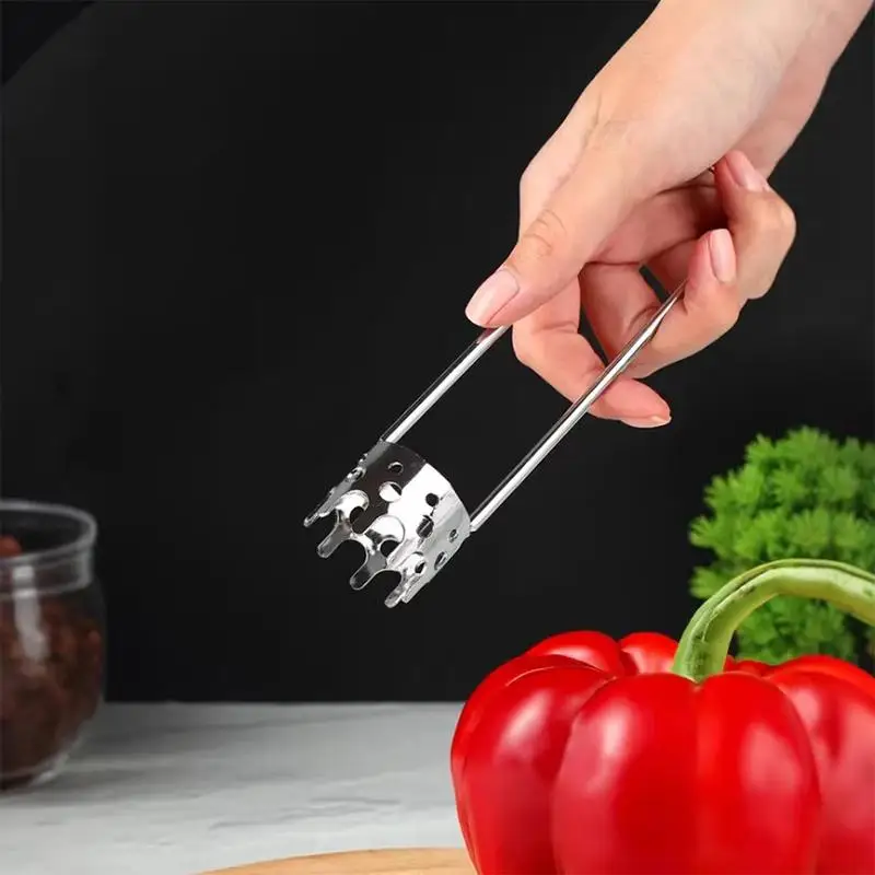 Ergonomic Bell Pepper Corer Heavy Duty Stainless Steel Practical Kitchen Tool for Daily Vegetable Prep Use