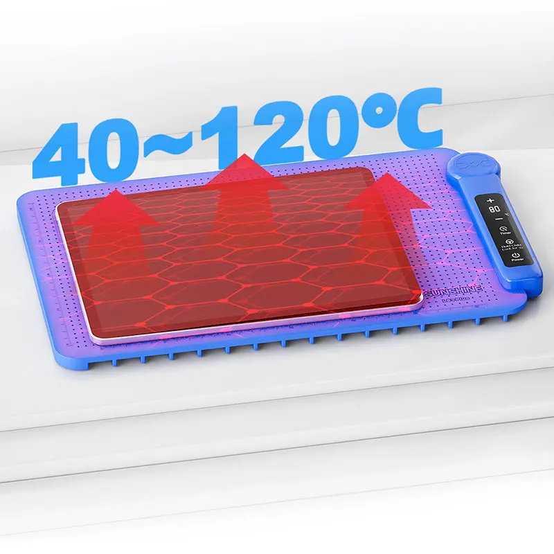 SUNSHINE LS3 PLUS شاشة LCD فاصل توقيت إيقاف التشغيل، 40 ~ 120 ℃   قابل للتعديل لشاشات الهواتف المحمولة والكمبيوتر اللوحي أقل من 17 بوصة