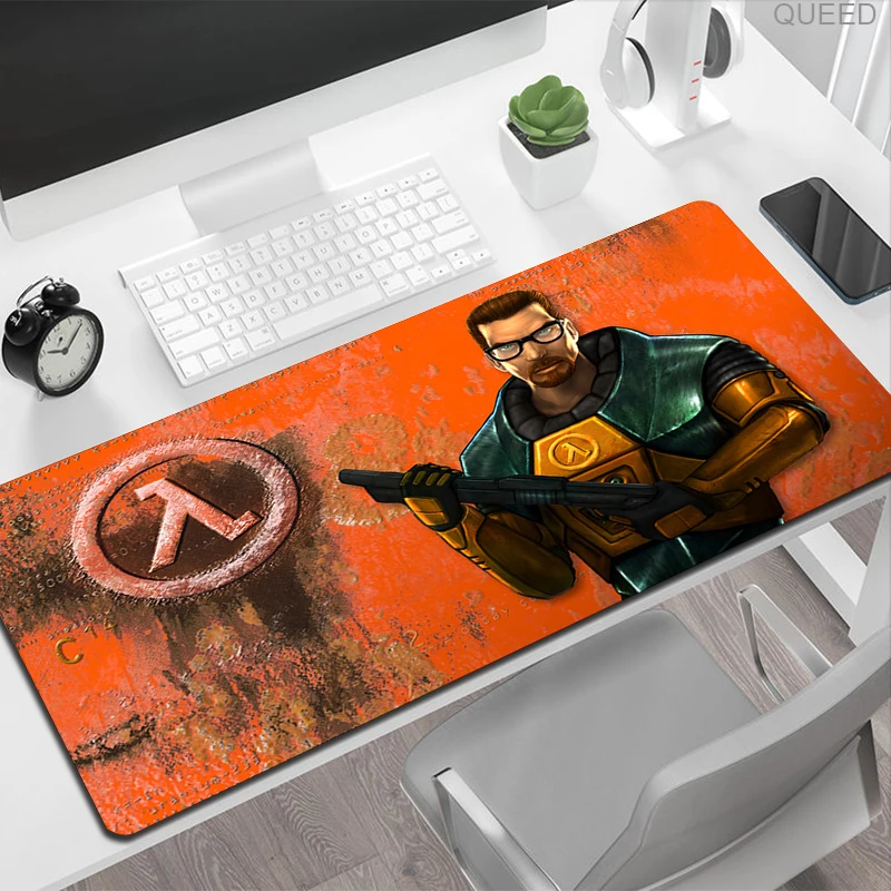 Cheap Gaming Large Mouse Pad Gamer Computer Mouse Mat H-Half Life Carpet Keyboard Anti-skid Mause Pad Giving gifts to boyfriends