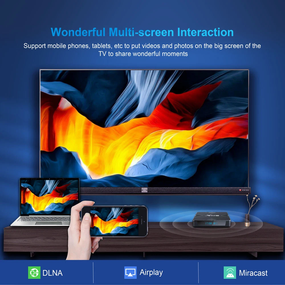 X98h caixa de tv android 12 4gb 32gb allwinner h618 quad core córtex a53 suporte 4k wifi6 google assistente de voz conjunto caixa superior 2g 16g