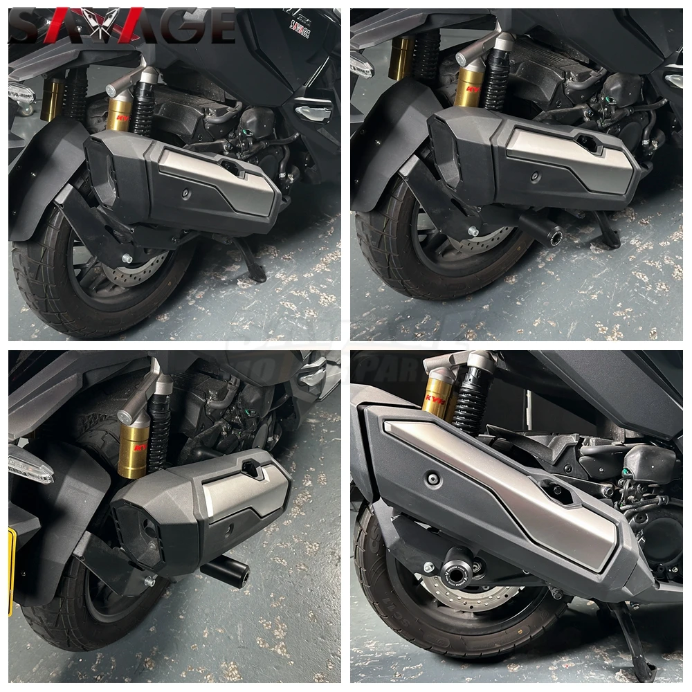 Adv350 quadro sliders crash pad para honda adv 350 2022-2025 proteção contra queda slider de escape motor crash pad quadro sliders