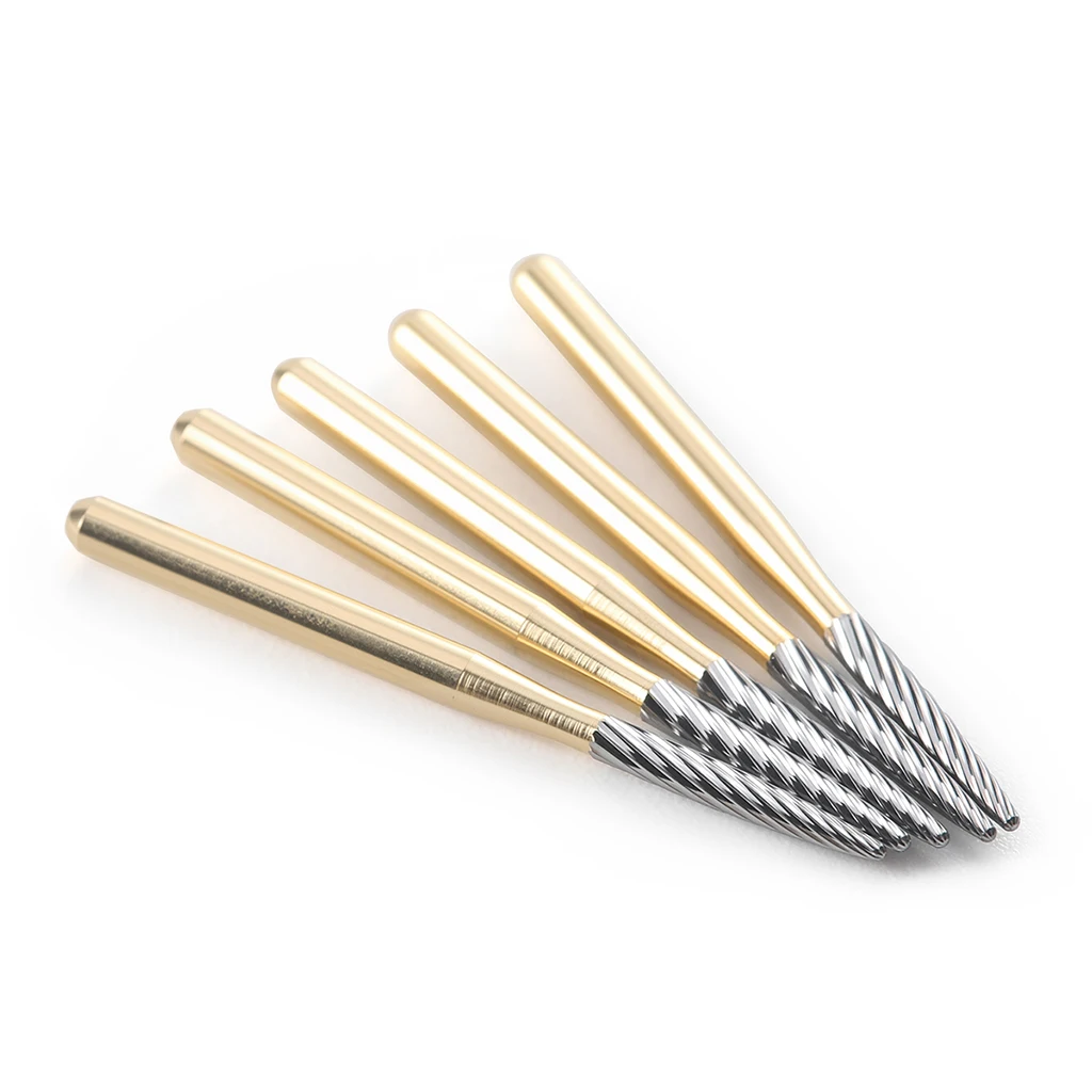 5 stücke AZDENT Dental Hartmetall Bohrer Dental Trimmen Finishing Schleifen Bohrer FG7714 Zahnmedizin Bohrer für High Speed Handstück – Detail 16
