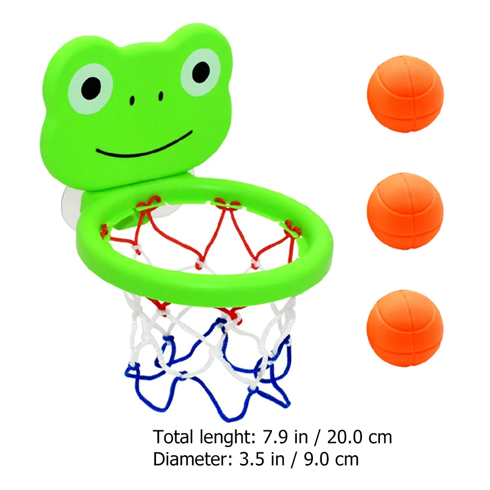 1 set 1 Set Bathroom Basketball Smooth Design Bathing For Kids Children Sports Training Plaything Indoor Game Baby Shower Gift
