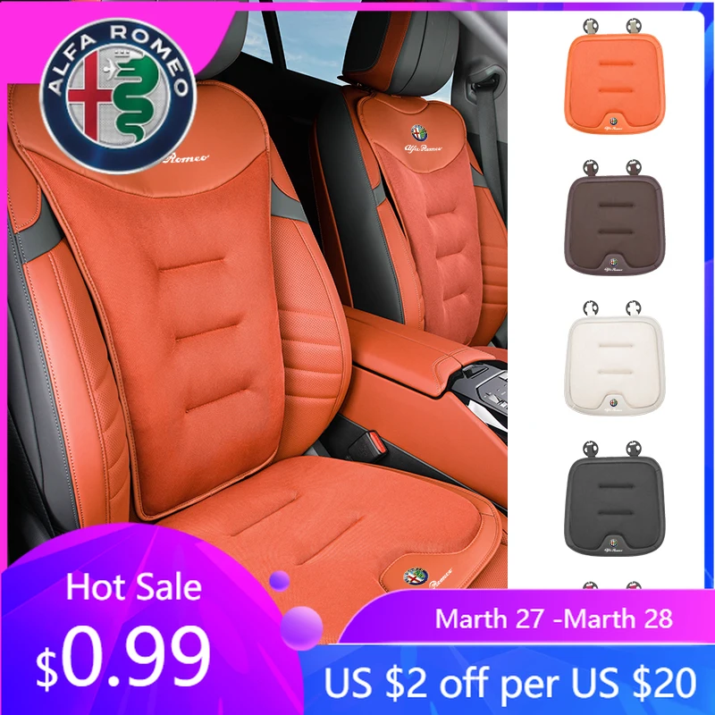 

For Alfa Romeo Car Seat Ice Silk Cushion Pad Anti-slip Protect Seat Cover Mat For Alfa Romeo Giulietta 159 156 166 Mito Giulia S