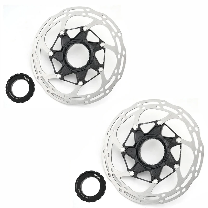 1/2PC RIRO バイクブレーキローター センターロックディスク 140/160mm