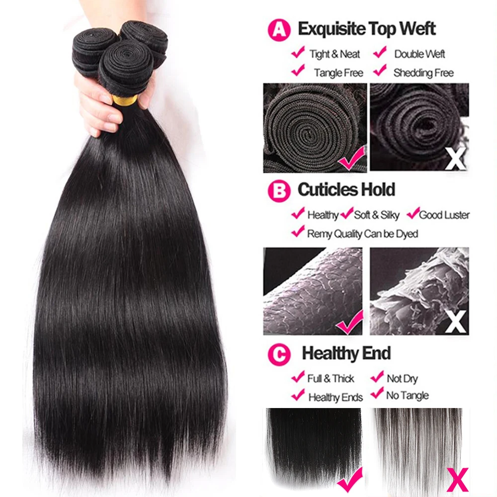 Megeen-ブラジルのストレートヘアエクステンション,レミー織り,100% から長さ,黒1b,12a,95から100グラム,4つのバッチで提供