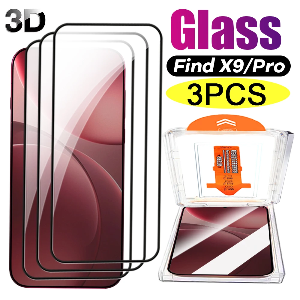 

1-3 шт. Защитные пленки для экрана для OPPO Find X9 X9 Pro, без пыли, простая установка, закаленное стекло HD, защитные пленки от царапин