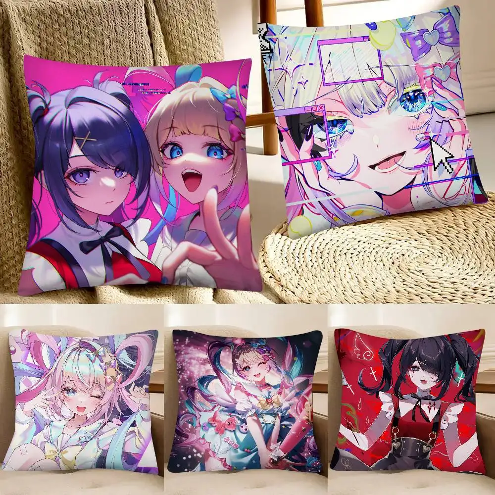 Needy Streamer Overload Game Pillow Case Fashion Square Pillowcase Bedroom Sofa Room Ins Decoration Leisure