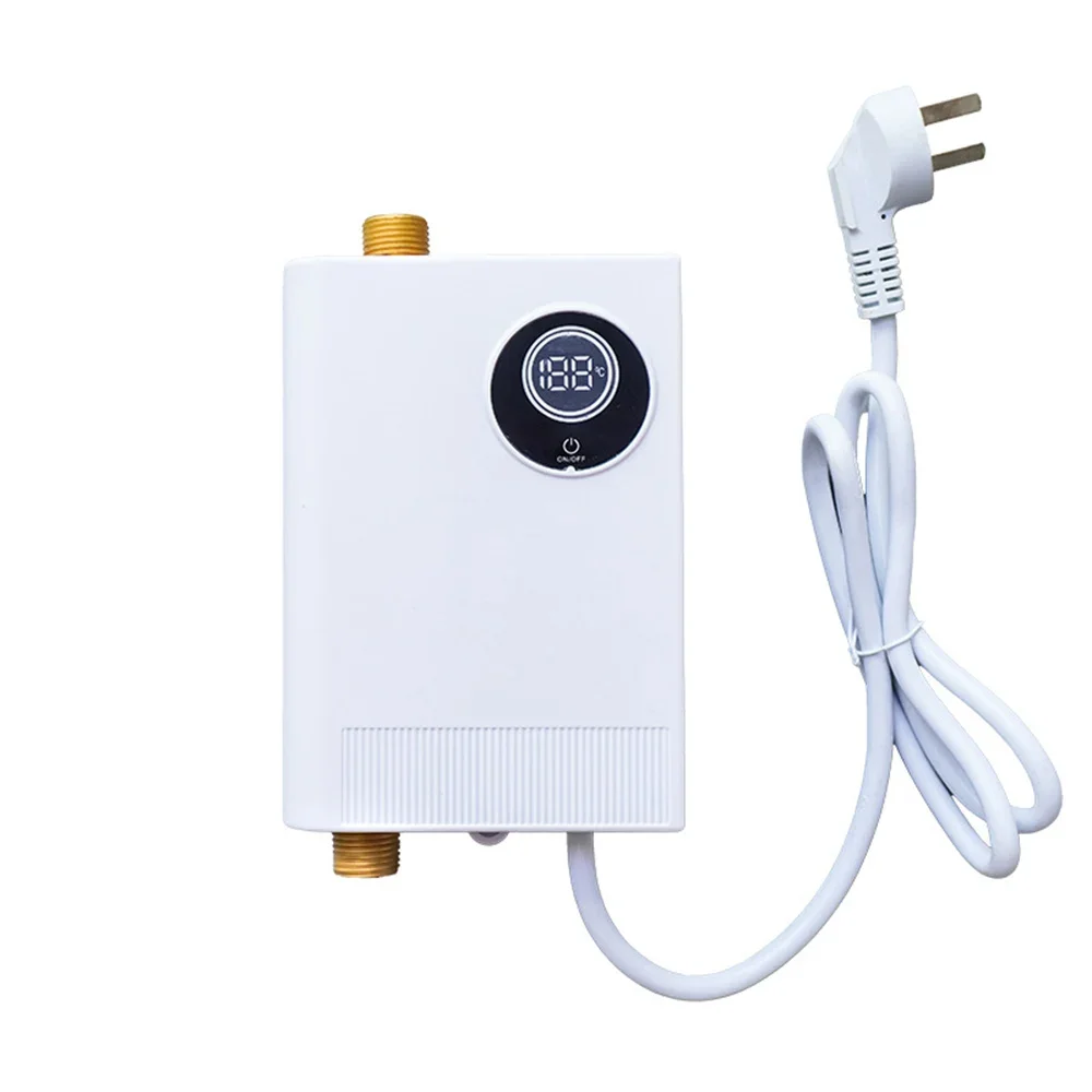 110V/220V Electric Water Heater, Digital Temperature Display & Easy Installation & 24 Hours Water Supply for Kitchen & Bathroom