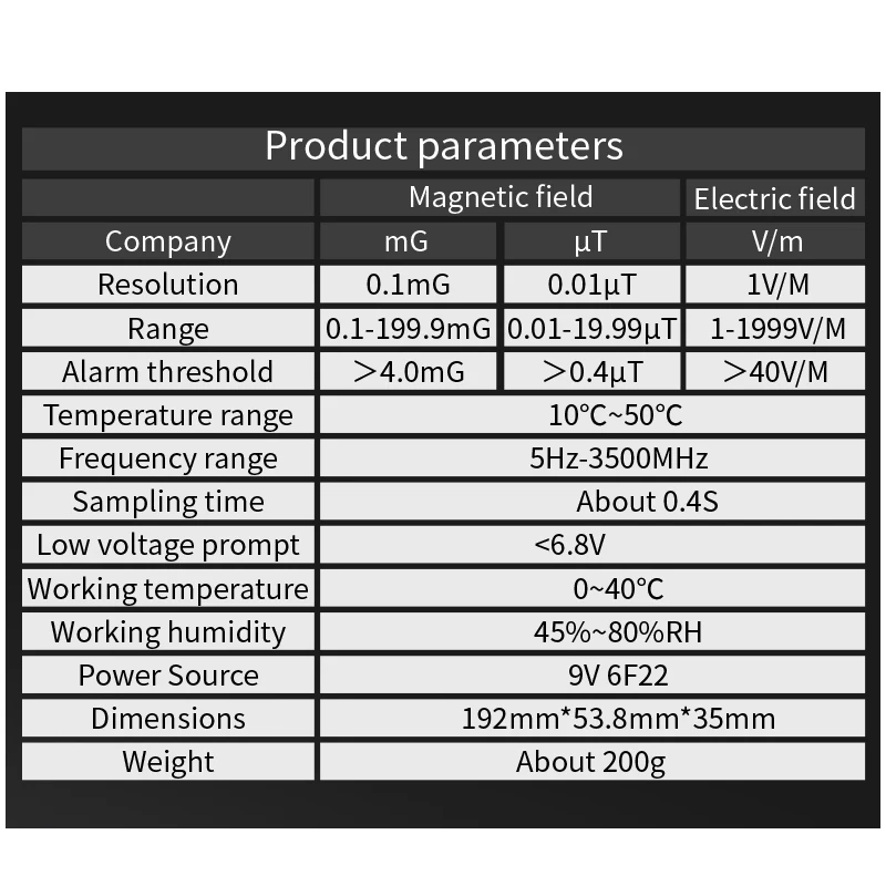 Domowy miernik EMF detektor promieniowania elektromagnetycznego ręczny precyzyjny Monitor promieniowania elektromagnetycznego