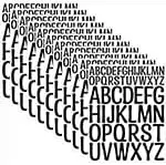 

12 Sheets Vinyl Letters Sticker Number Sticker 1-2 inch Self-Adhesive Cursive Stickers Letters for Kids, ABC Large Stick Letter