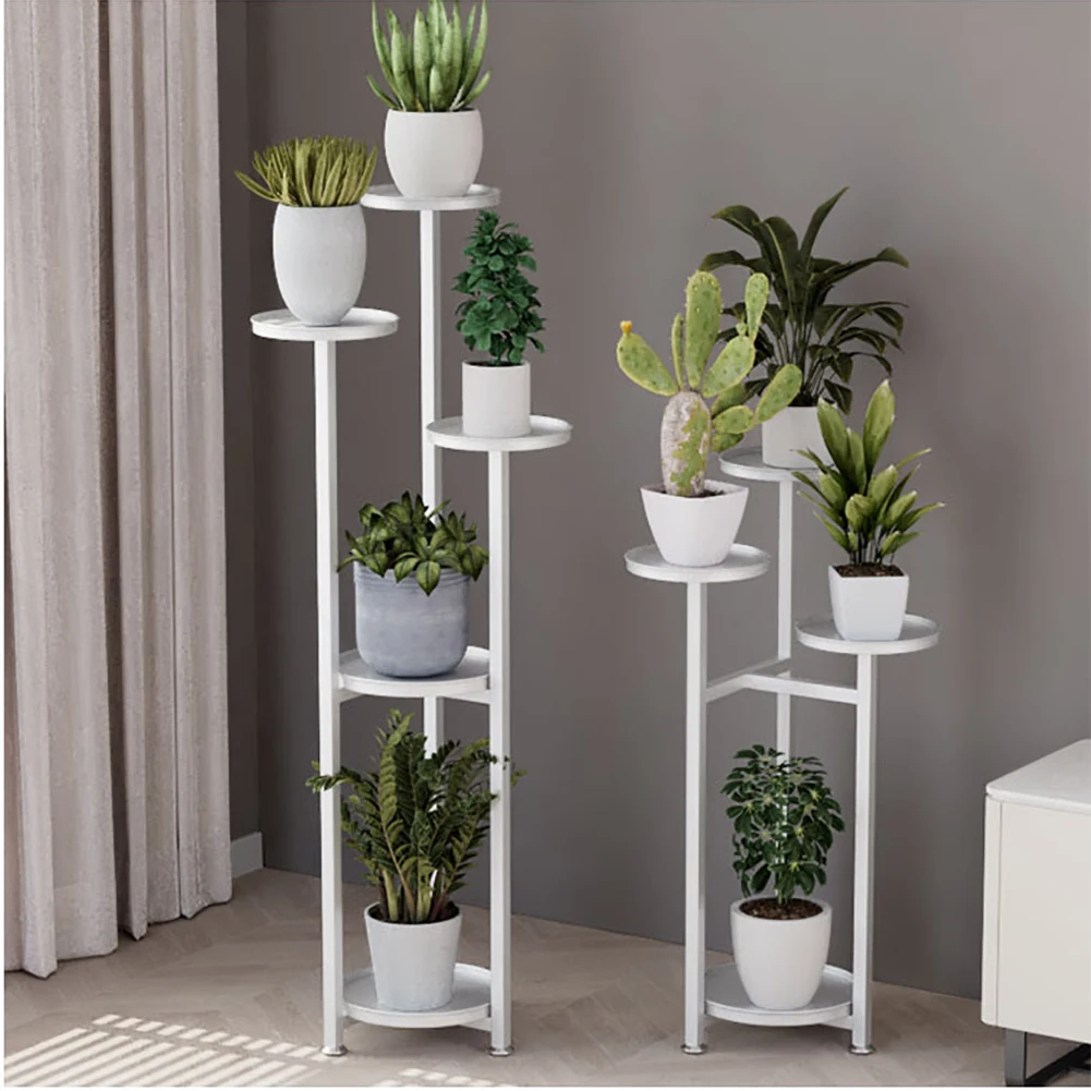 

Metal Plant Stand Multi-Layer Tall Plant Shelf for Indoor Plants,Corner Plant Display Rack for Living Room Balcony Patio