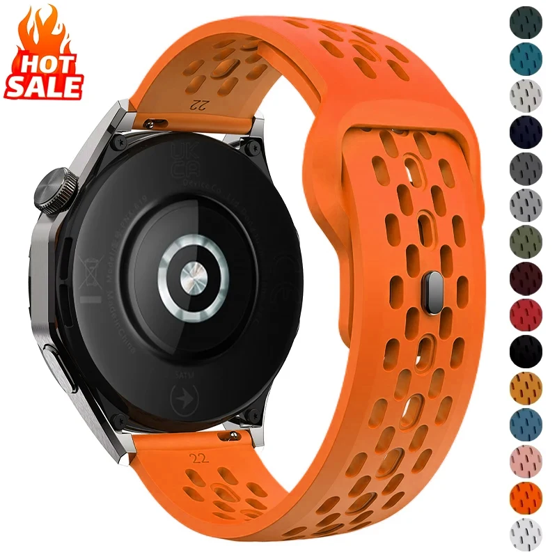 18 مللي متر 20 مللي متر 22 مللي متر حزام لساعة سامسونج جالاكسي 7 FE 6 5 4 5Pro 6/4 سوار سيليكون كلاسيكي لهواوي GT6 Pro 46 مللي متر GT5/4Pro سوار #1