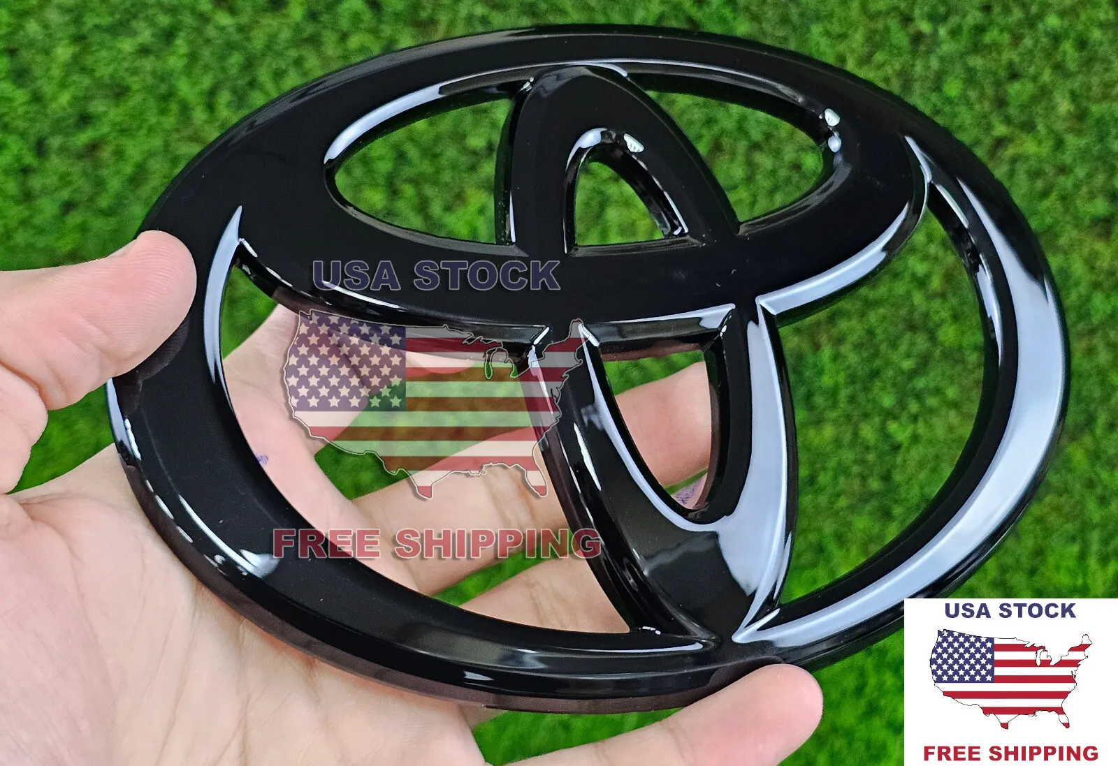

Подходит для Toyota Tacoma 2024-2025, эмблема передней решетки, накладной значок, глянцевый черный