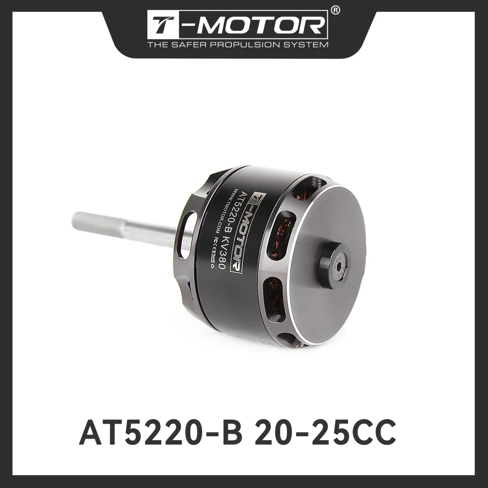 

T-MOTOR AT5220B KV220 KV380 20-25CC Airplane Fixed Wing Long Shaft Brushless Motor -