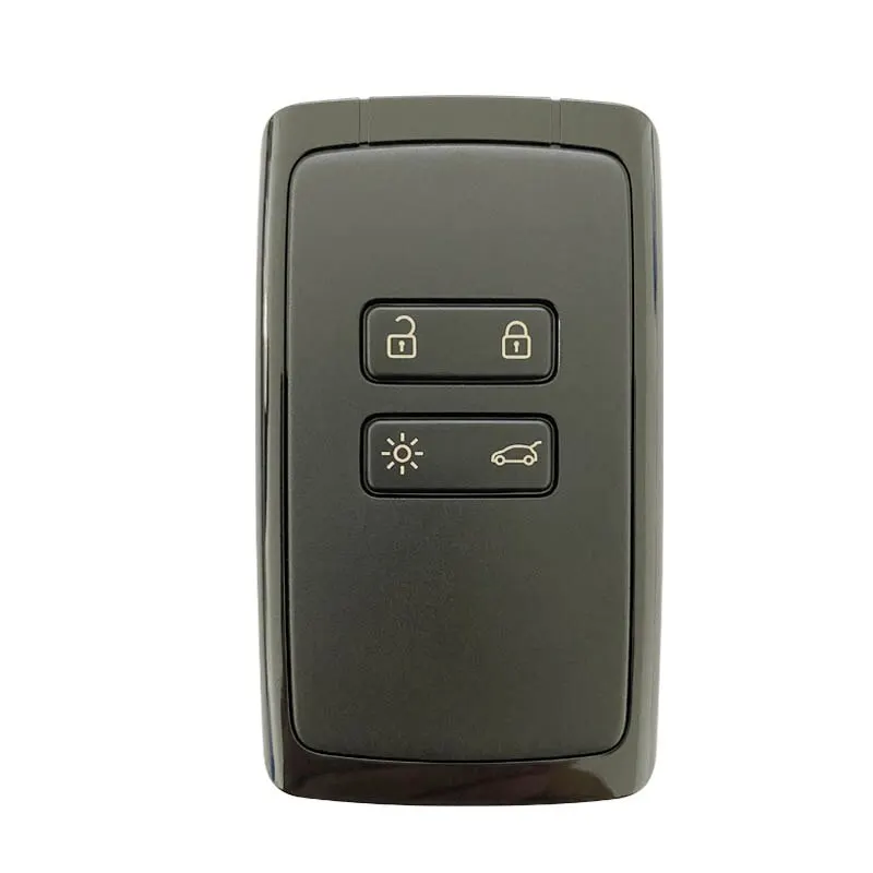 ORIGINAL 4 Buttons 433 MHz Smart Card for R-enault Megane Talisman 4AChip white&black Keyless GO