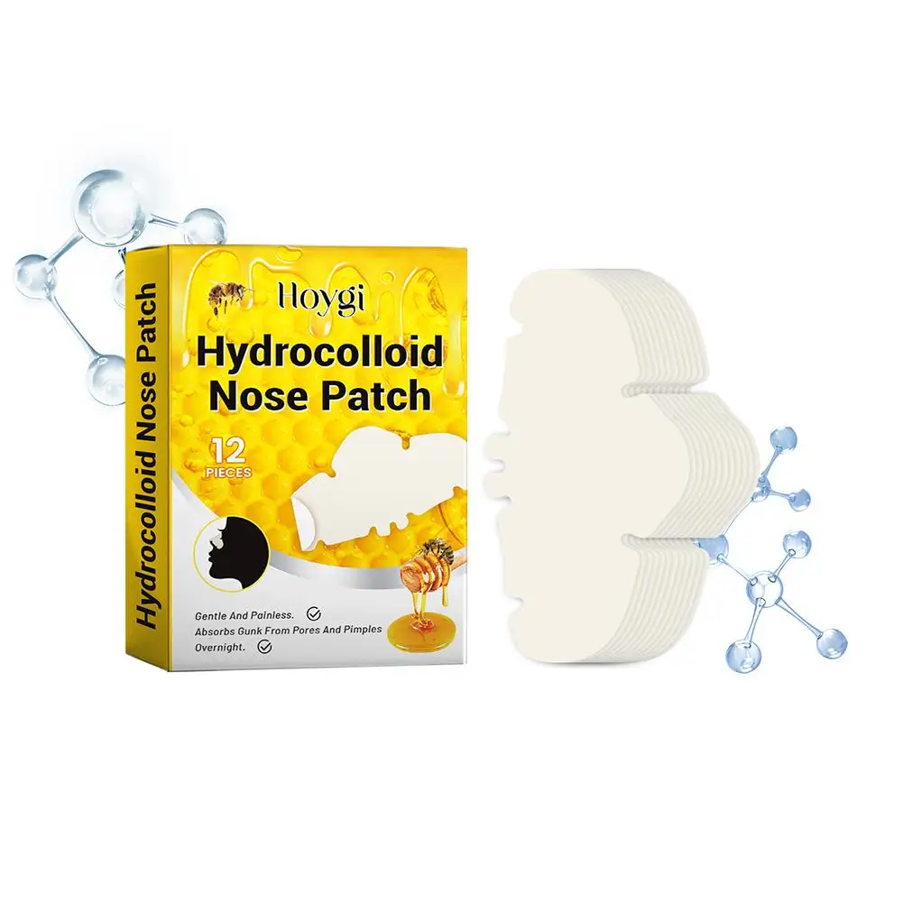 Patchs hydrocolloïdes de l'Antarctique, couverture absorbante, élimination des boutons noirs et des pores, 12 pièces