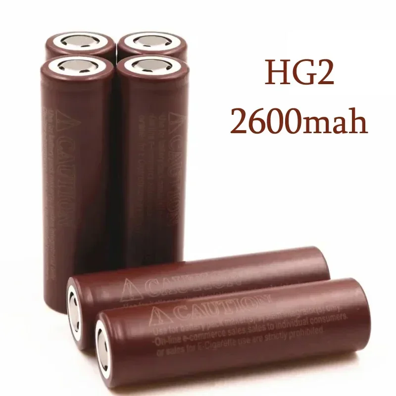 Free Shipping Rechargeable Battery Original 2024NEW Hot Selling 18650Battery Lithium-ion HG2 3.7V 2600MAHfor MicrophoneComputers