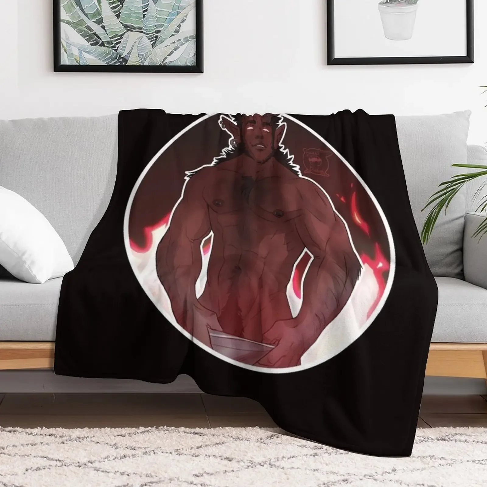 Sexy Demon Throw Blanket Soft funny gift for babies anime Blankets