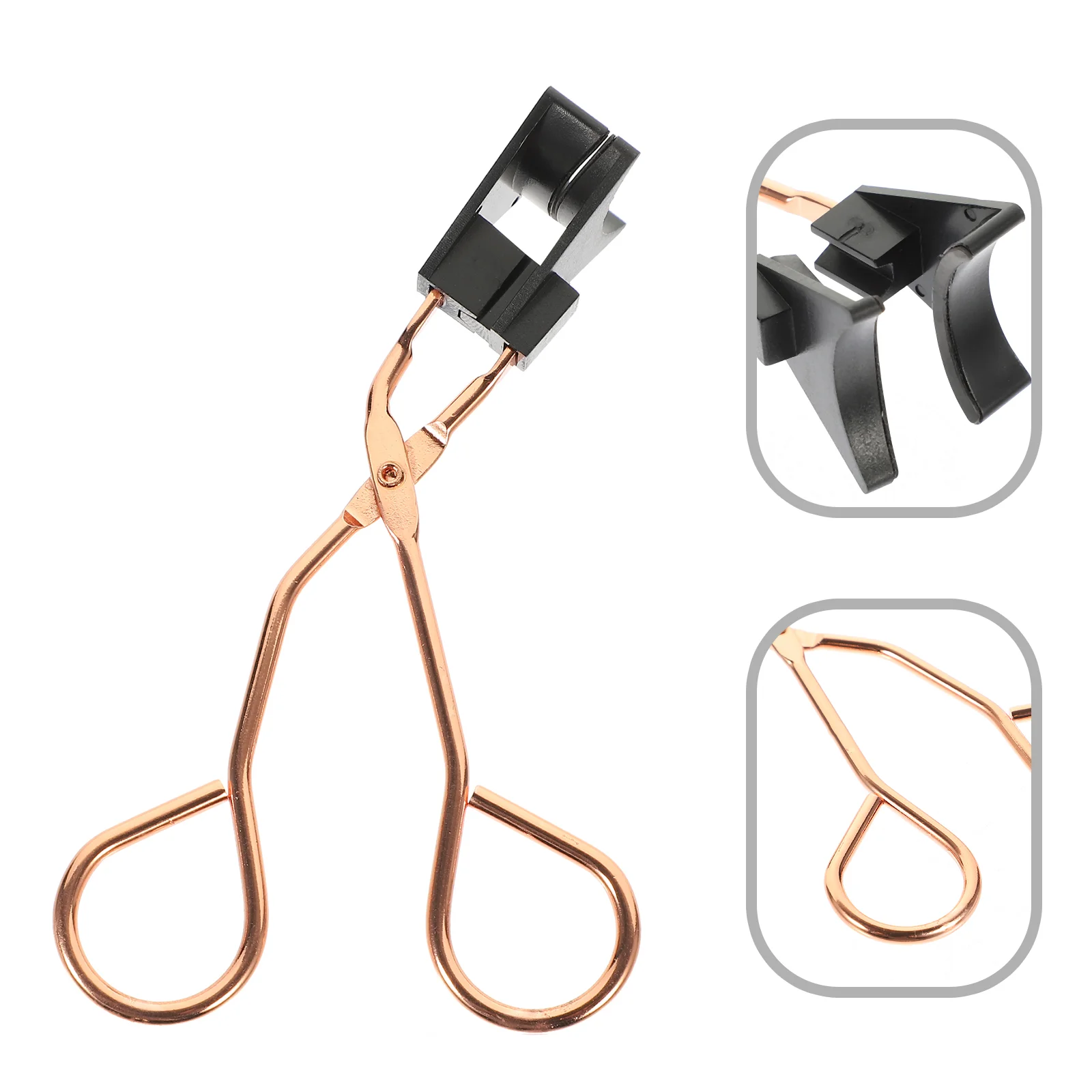 Magnetic False Eyelash Curler Eyelash Clip Clamp Eyelash Applicator Eyelash Tool (Rose Gold) Magnetic Eyelash Clip