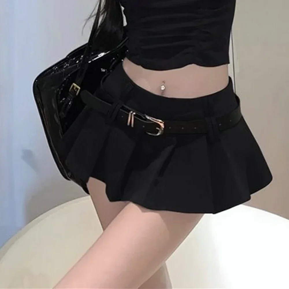 Mini jupe plissée sexy pour femmes, vêtements d'été pour femmes coréennes, taille haute, uniforme scolaire pour filles, jupe courte plissée