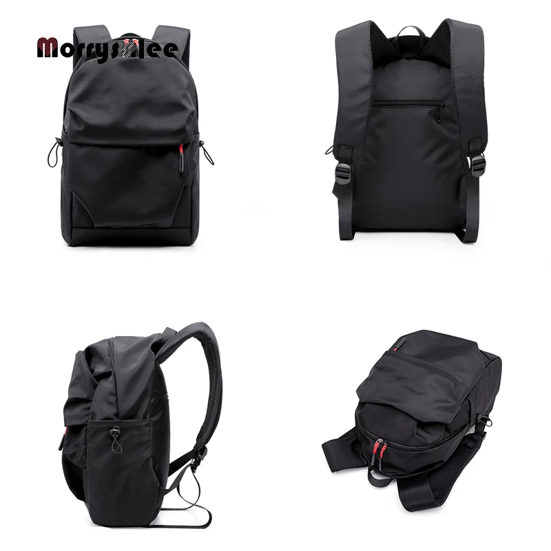 New Men Backpack for 15.0 Inches Laptop 2024 Back Pack Large Capacity Students Backpack Pleated Casual Style Bag Water Repellent