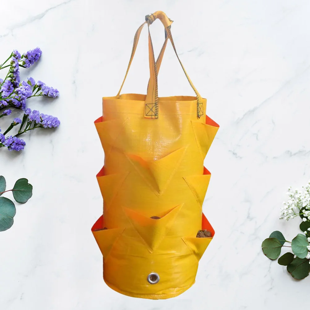 

1Pcs 3 Gallon Strawberry Planting Bag Premium Pe Wall Hanging Plant Bag Multi-Pockets Vertical Garden Grower for Indoor Outdoor