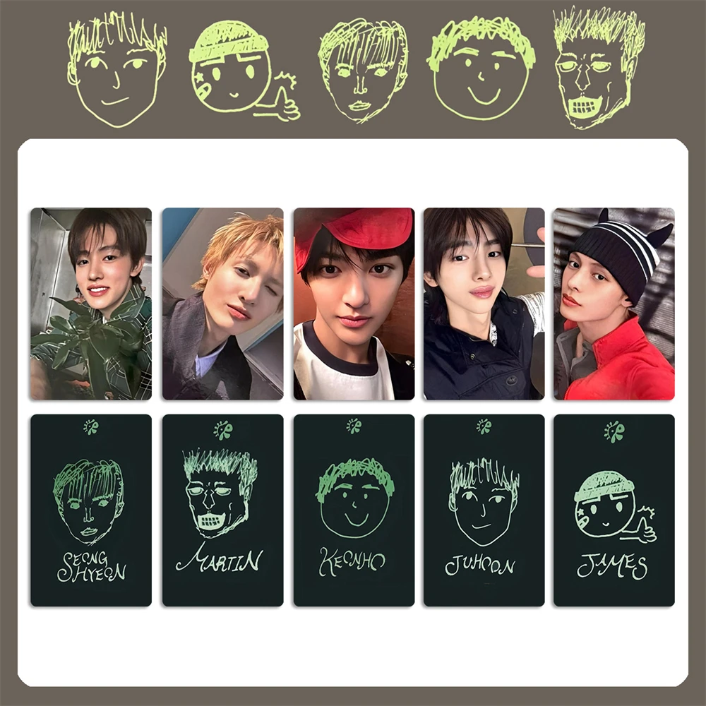 10개입 KPOP 코르티스 포토카드 2026 시즌 그리팅스 멤버 양면 엽서 주훈 제임스 마틴 케온호 로모 카드 팬 선물