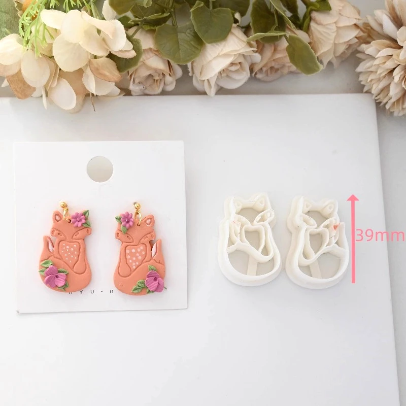 Cute Animal Fox/snake/flying Bird Polymer Clay Mold DIY Earring Pendant Jewelry Polymer Clay Cutter Shape Cutting Ceramic Tool - view 4
