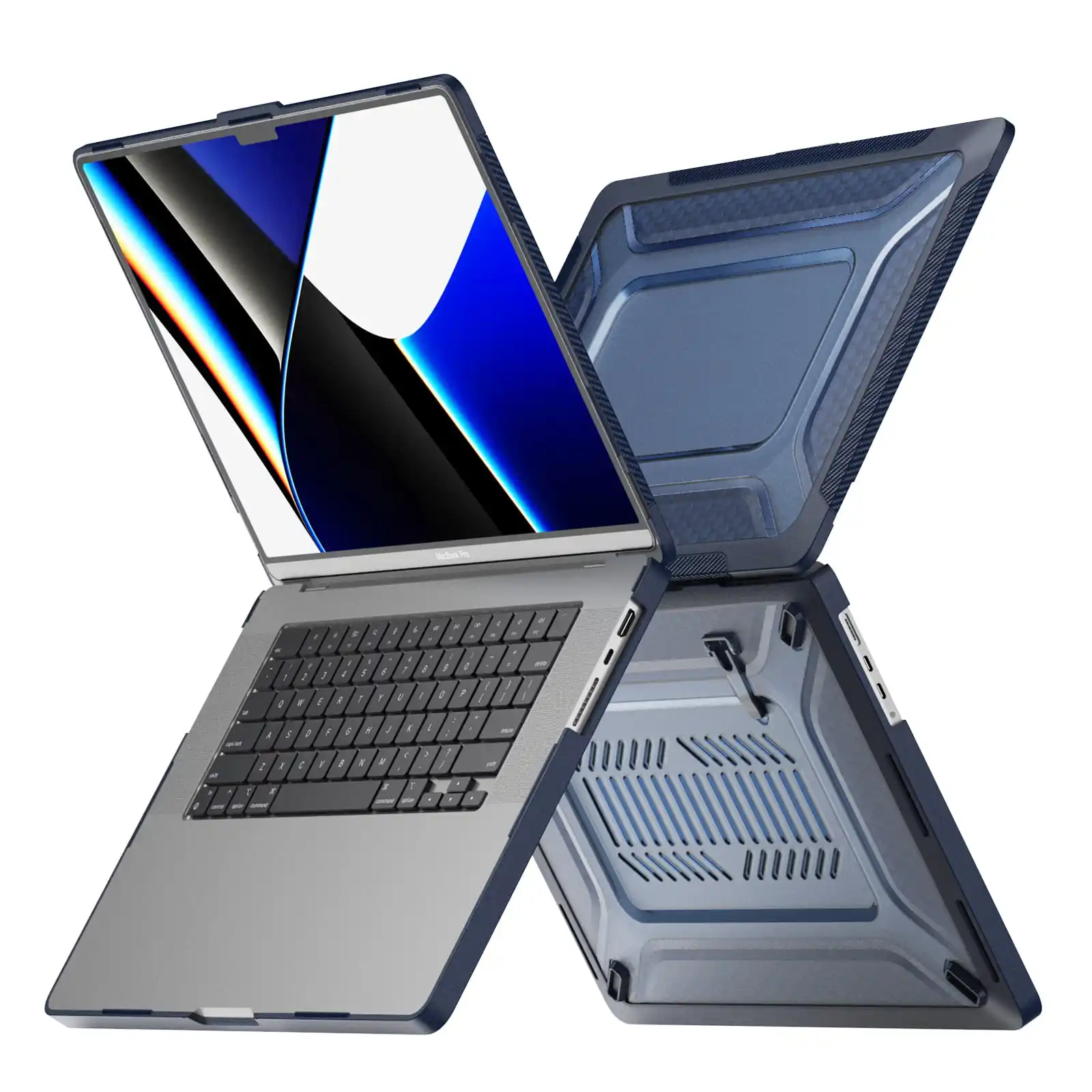 

Сотовый чехол для MacBook Pro 16 (чипы M1 Pro/Max, M3 и M4) | Кожаный чехол PC+TPU с противоударным дизайном и улучшенной ручкой